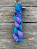 Lavender Girl, Hand Dyed Yarn, 600 yards, SWM/SILK