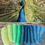 Cool Peacock, 800 yards, Hand Dyed Yarn