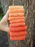 Saffron orange, Gradient Dyed Yarn, Hand Dyed Yarn, 400 yards