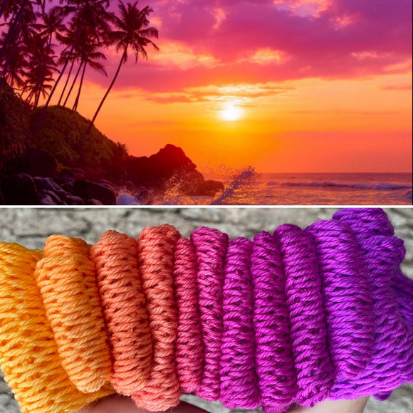Sunset Lagoon,  MCN, 430 yards, fingering weight