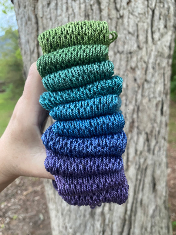 Frozen Leaves, SWM/SILK/YAK, 430 yards, fingering weight