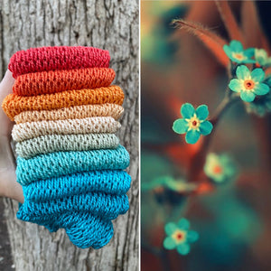 Forget Me Not's, Gradient Dyed Yarn, Hand Dyed Yarn, 600 yards