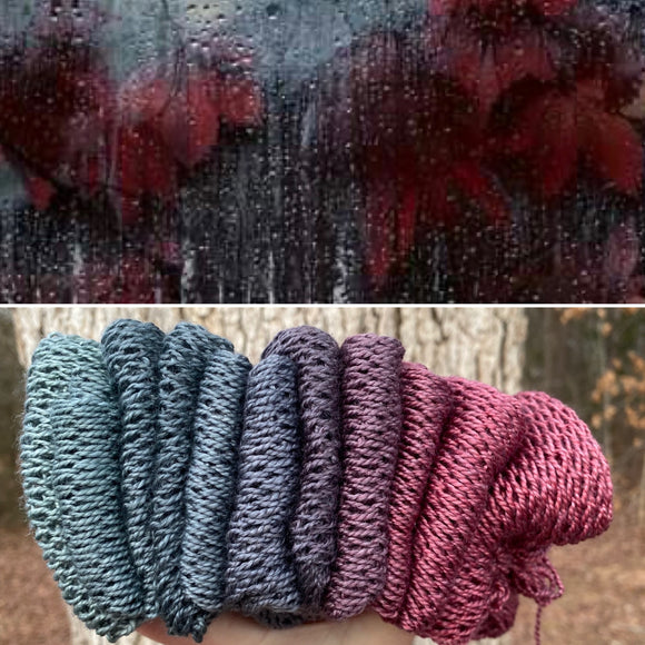 Winter Rain, 800 yards, fingering weight