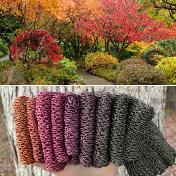 October Garden, SWM/SILK/YAK, 600 yards, fingering weight