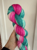 Unicorn Iris, Hand Dyed Yarn, Gradient yarn