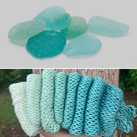 Sea Glass, Gradient Dyed Yarn, Hand Dyed Yarn