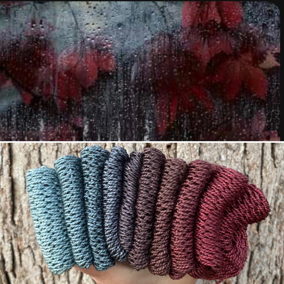 Winter Rain, Gradient Dyed Yarn, Hand Dyed Yarn