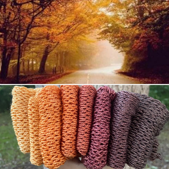 Autumn Pumpkin, Gradient Dyed Yarn, Hand Dyed Yarn, 600 yards