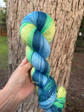 Cool Peacock, 800 yards, Hand Dyed Yarn