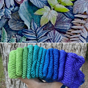 Frozen Leaves, Lace weight, 875 yards