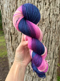 Blushing Blue Haze, 800 yards, Hand Dyed Yarn