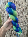 Frozen Leaves, Hand Dyed Yarn, Gradient