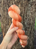 Saffron orange, Gradient Dyed Yarn, Hand Dyed Yarn, 400 yards