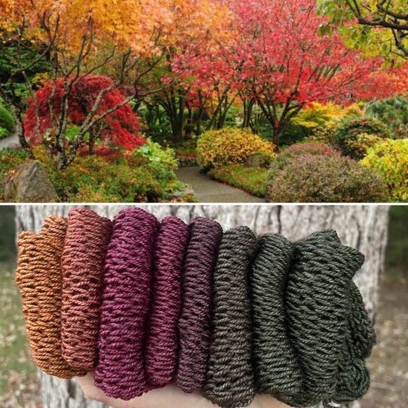 October Garden, SWM/SILK/YAK, 600 yards, fingering weight