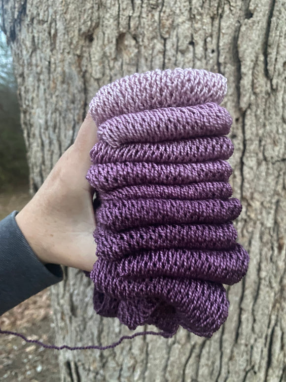 Sugar Plum, Hand Dyed Yarn, Gradient