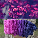 Blushing Blue Haze, Gradient Dyed Yarn, Hand Dyed Yarn, 600 yards