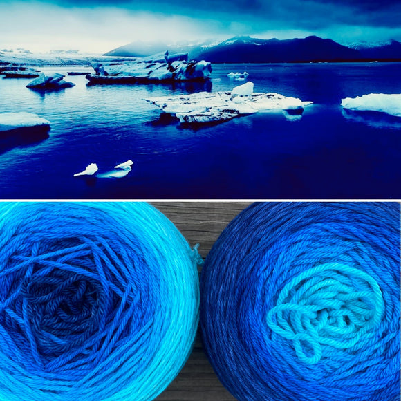 Blue Dream, Extra Large Skein, 250g, Worsted Weight