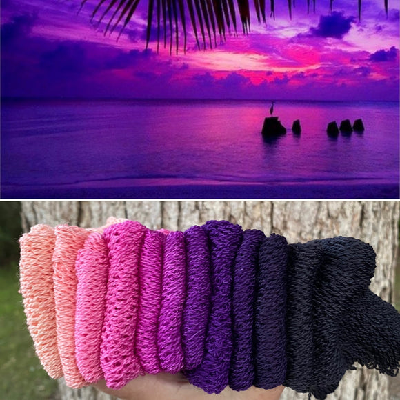 Berry Sunset, Gradient Lace weight Yarn