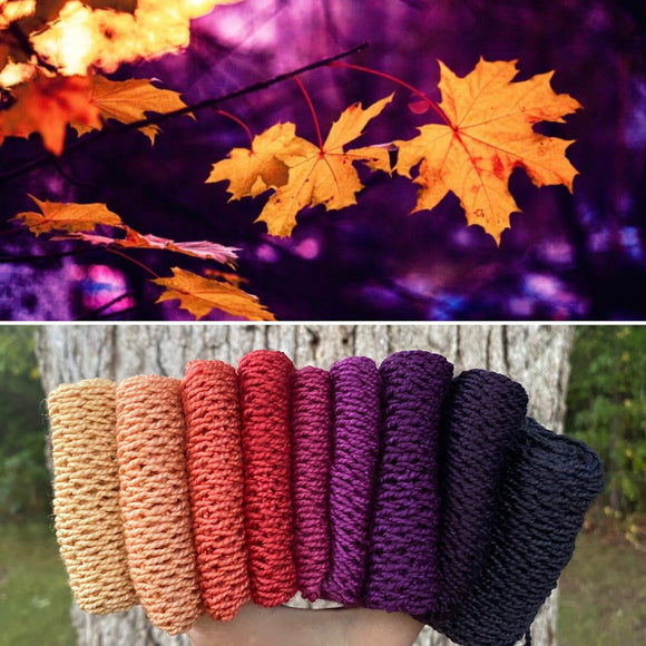 Autumn Holler, Hand Dyed Yarn, Gradient yarn