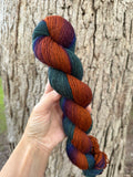 OOAK Overdyed, Yak Sock Yarn, 430 yards, SWM/Yak/Nylon