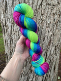 Phoebe, Gradient Dyed Yarn, Hand Dyed Yarn, 600 yards, Shawl Length Yarn, SWM/SILK