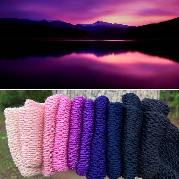 Gelato Sunset, Hand Dyed Yarn, Gradient Yarn