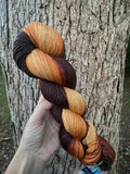 Autumn Pumpkin, Gradient Dyed Yarn, Hand Dyed Yarn, 600 yards