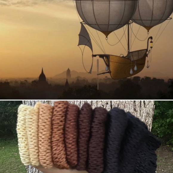 Victorian Flight, Hand Dyed Yarn, Gradient yarn