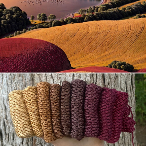 Meadow Wane, Hand Dyed Yarn, Gradient, 600 yards
