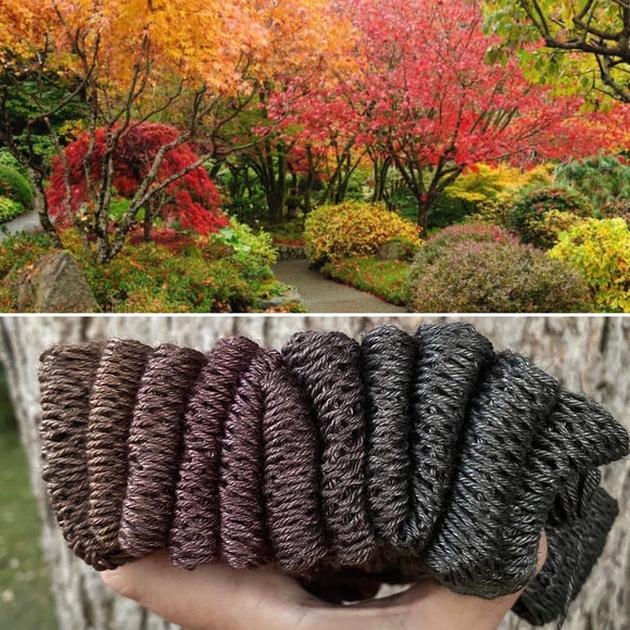 October Garden, YAK/SILK, fingering weight