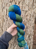 Blue Cheer, Hand Dyed Yarn, Gradient