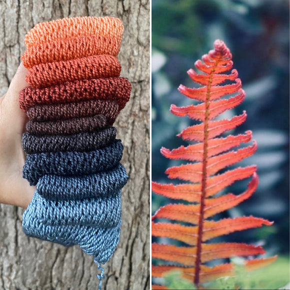 Fern Gully, Hand Dyed Yarn, Gradient