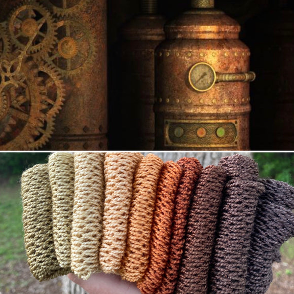 Steampunk, Gradient Dyed Yarn, Hand Dyed Yarn