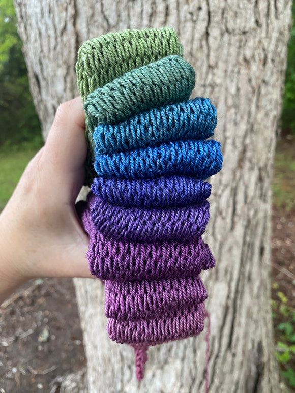 Birthday Wishes, SWM/SILK/YAK, 430 yards, fingering weight