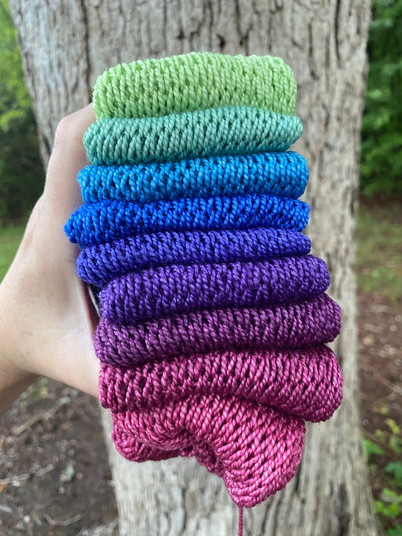 Birthday Wishes, Hand Dyed Yarn, 600 yards, Gradient yarn