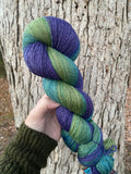 Frozen Leaves, SWM/SILK/YAK, fingering weight
