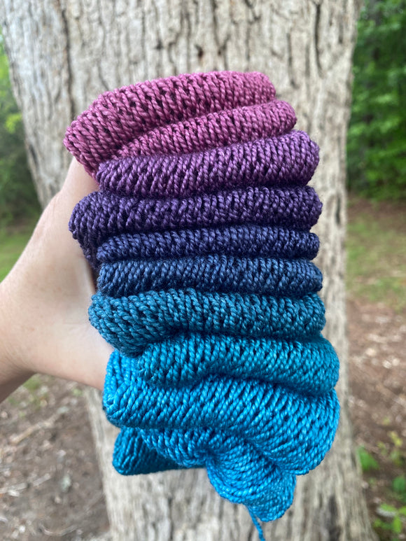 Imagination, Hand Dyed Yarn, 600 yards, Gradient yarn