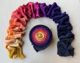 Marbled Autumn Holler, Hand Dyed Yarn