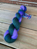 OOAK DRAGONFLY, Gradient Dyed Yarn, Hand Dyed Yarn, 600 yards, Shawl Length Yarn, SWM/SILK