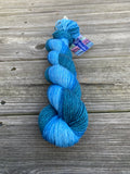 Blue Ridge Mt, Gradient Dyed Yarn, Hand Dyed Yarn, 100g