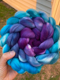 Hand Dyed Fiber, 19 micron Merino,  Be with you