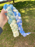 Hand Dyed Fiber, 19 micron Merino, Hydrangea Bouquet